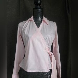 George Pink Wrap Blouse